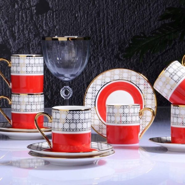 6+6 Turkish Coffee Red Color