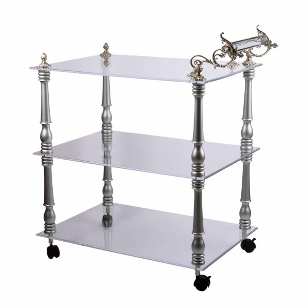 عربية اكرليلك شفافة اطراف فضي