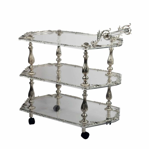 عربية اكرليلك شفافة اطراف لون فضي