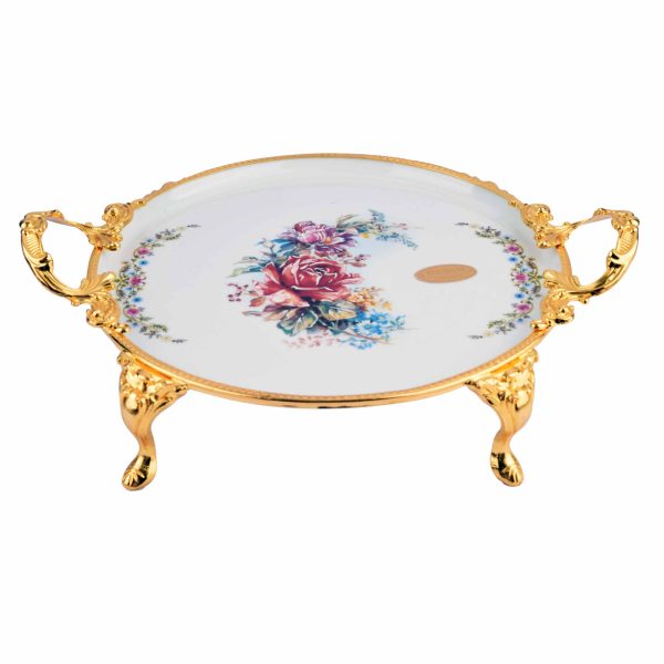 صحن بورسلين مدور للشوكلا