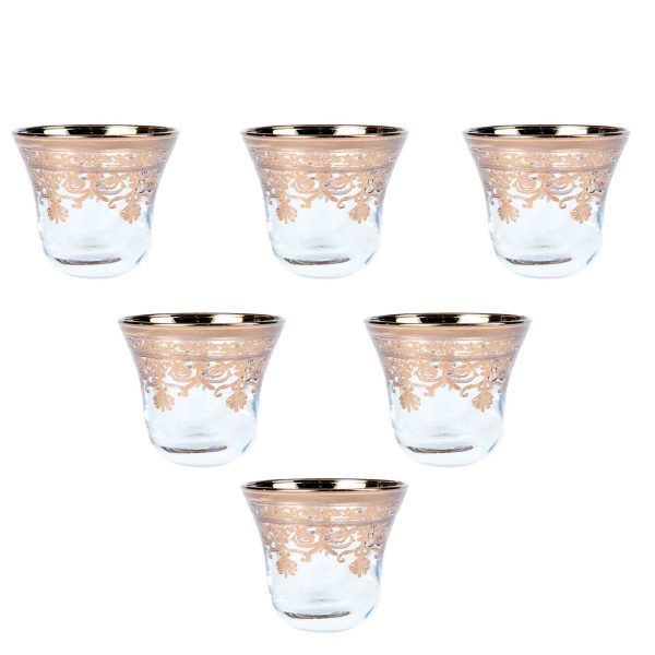 6 PCS ARABIC COFFEE GOLD
