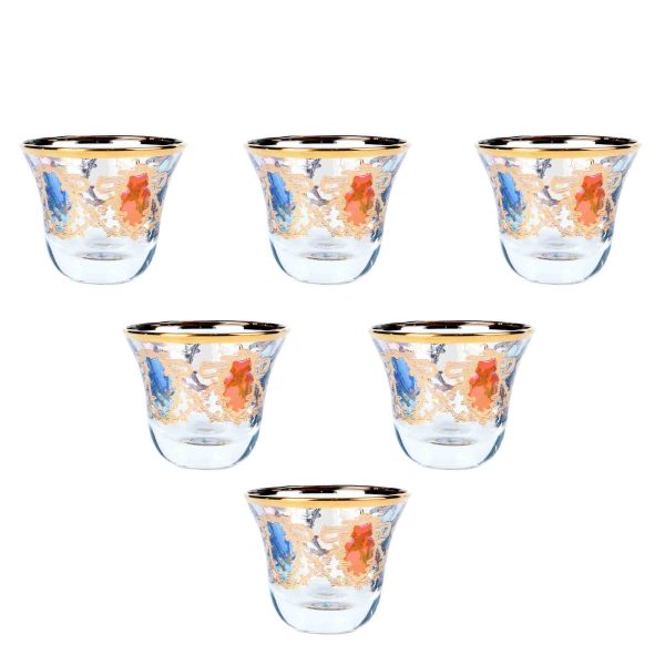 6 PCS ARABIC COFFEE GOLD