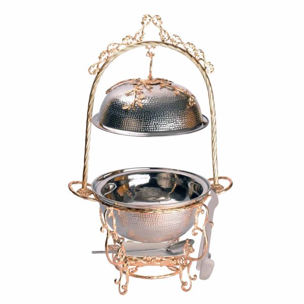 سخان كبير مدور عرق W ذهبي