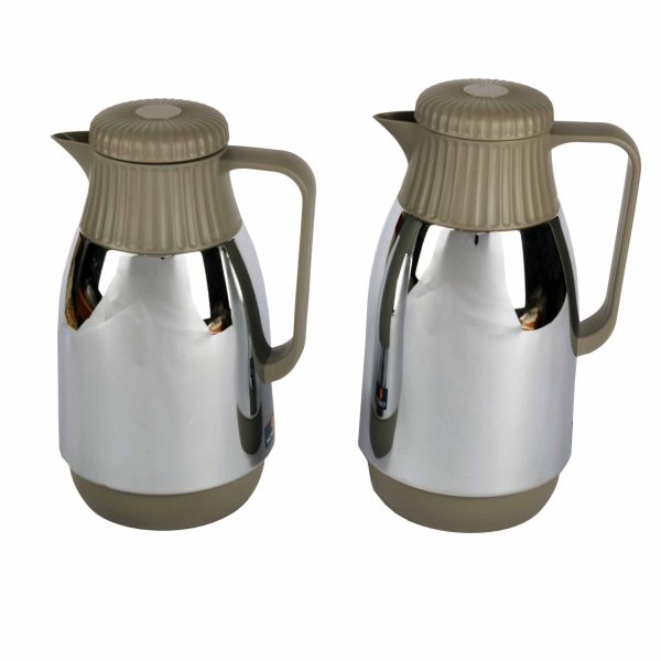 طقم ترامس 2 حبة لون فضي