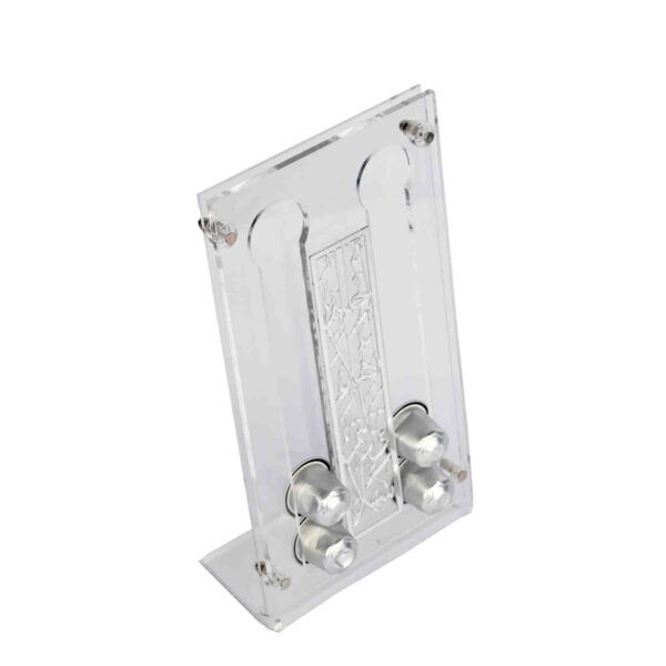 ستاند اسبريسو أكرليك ليزر لون فضي